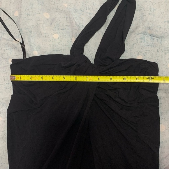 Bebe Black One-Shoulder Maxi Dress S - Picture 9 of 10